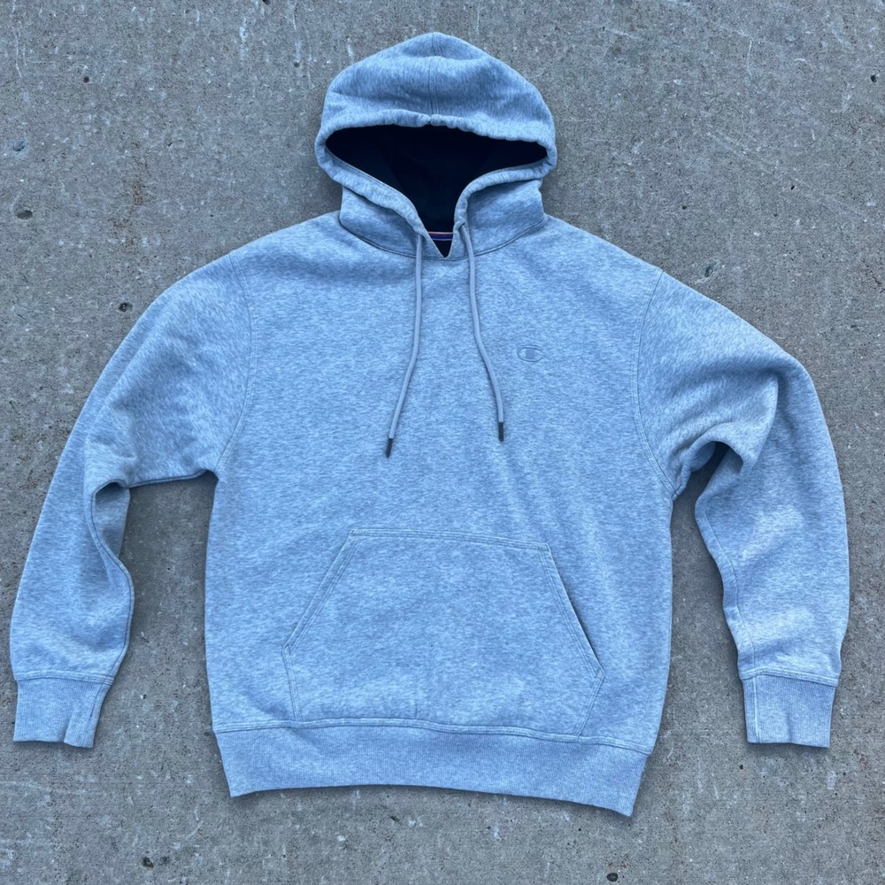 Champion Mens Authentic Athleticwear Pullover Hoodie Heather Gray Medium